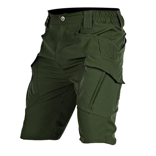 Summer Men Cargo Shorts Quick Dry Tactical Short Pants Multi-Pocket