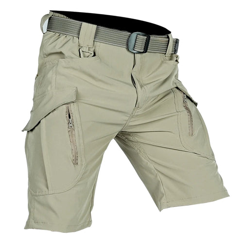 Summer Men Cargo Shorts Quick Dry Tactical Short Pants Multi-Pocket