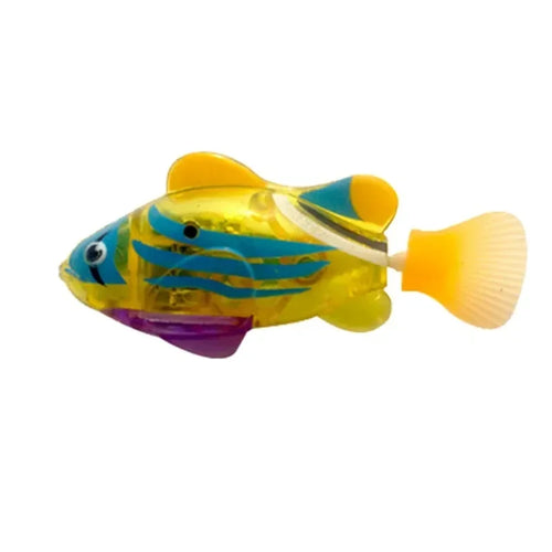 Cat Toy LED Inductive Interactive Swimming Robot Fish Toys Glowing