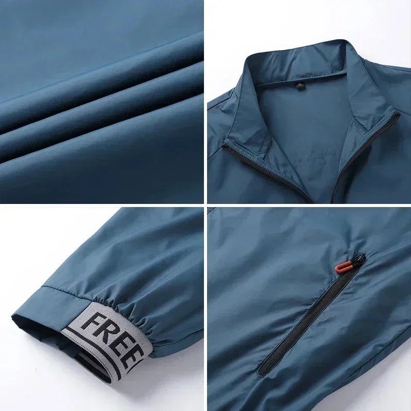 Hiking Skin Jacket Outerwear Coat Camping Rain Jackets Waterproof Sun
