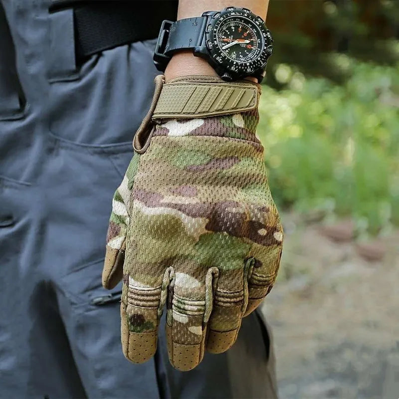 Men Tactical Gloves Touch Screen Sport Outdoor Paintball Combat Hiking