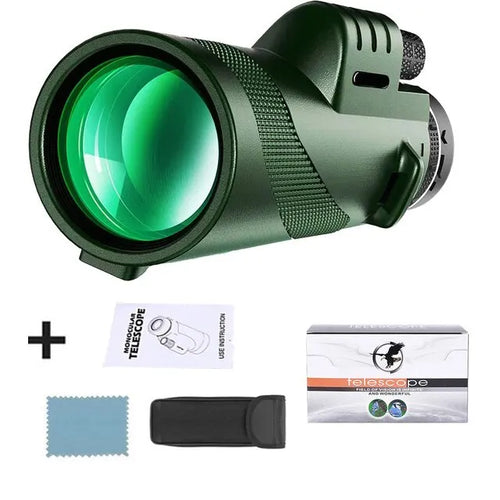 80x100 Portable Zoom HD 5000M Telescope Folding Long Distance Mini