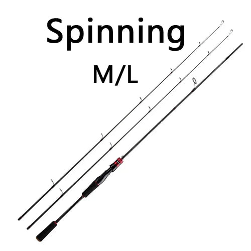 Ourbest Lure Fishing Rod 1.68/1.8/2.1/2.4M 30T Carbon Casting Spinning