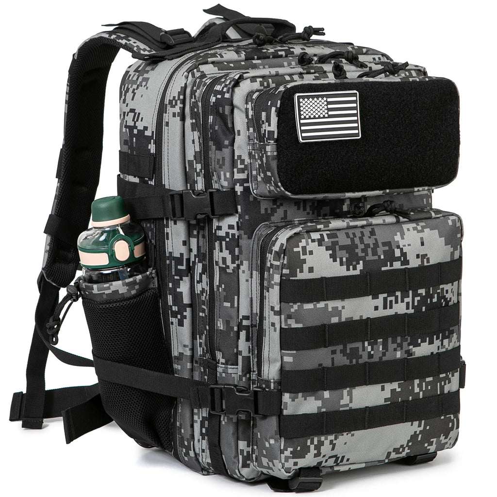 QT&QY 50L Tactical Backpack survival Bag Hunting MOLLE Backpack GYM