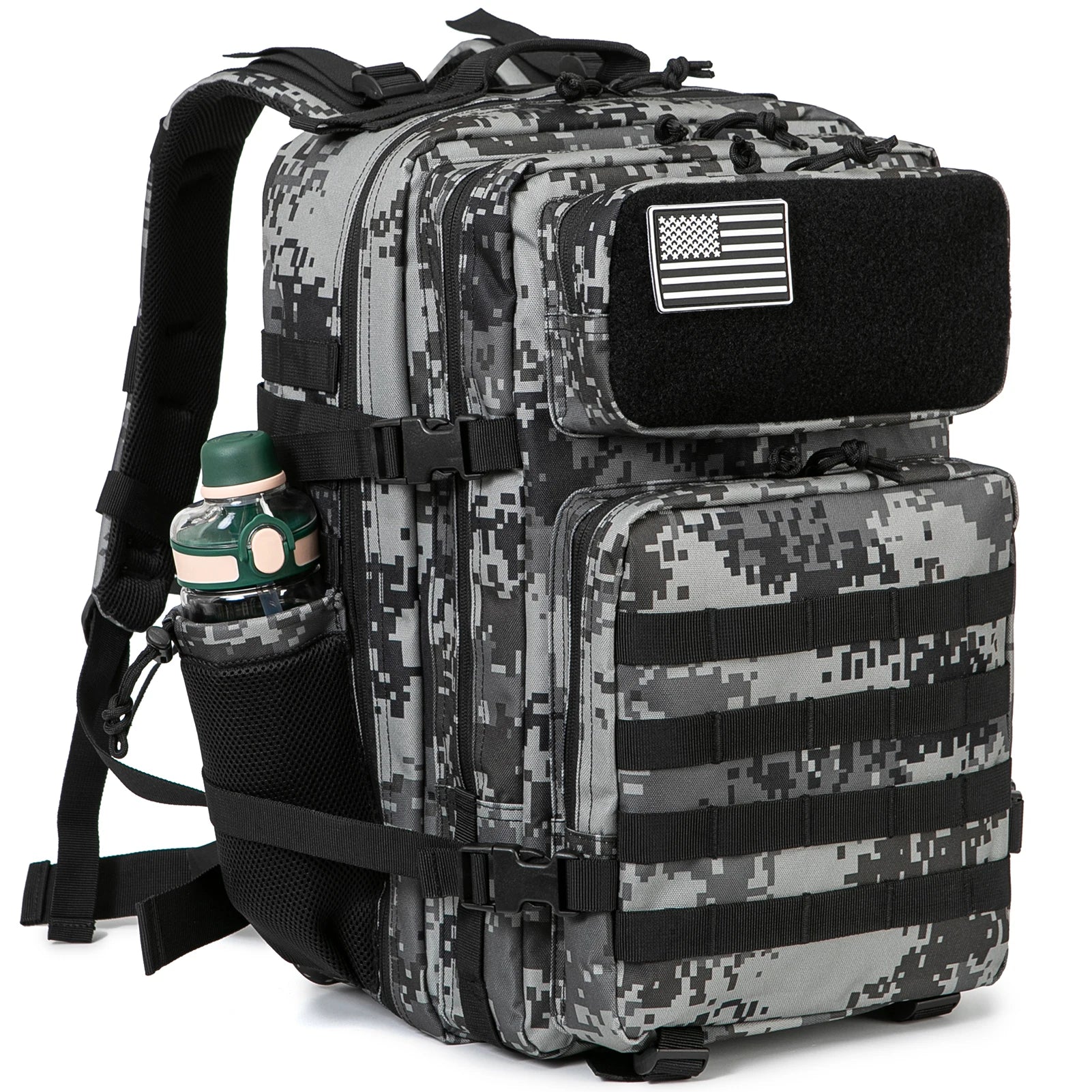 QT&QY 50L Tactical Backpack survival Bag Hunting MOLLE Backpack GYM