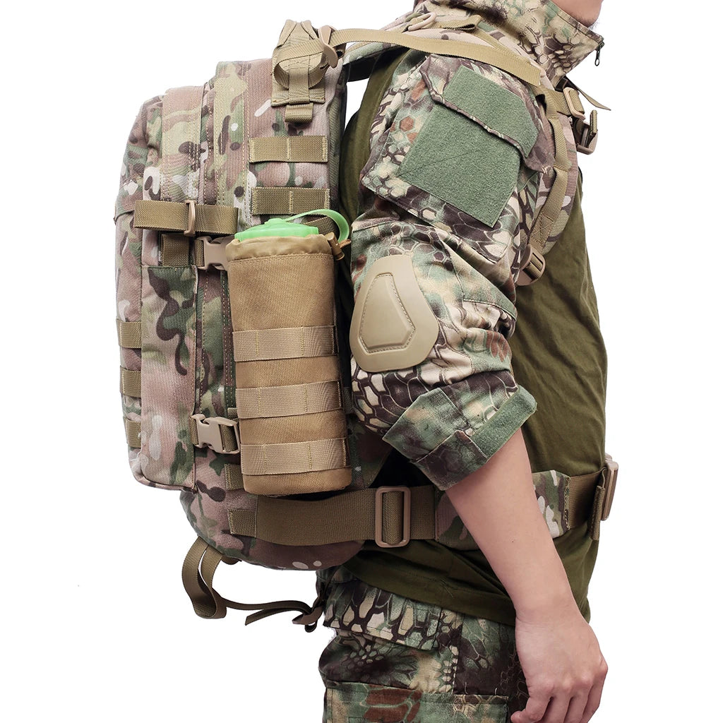 Tactical Molle Water Bottle Bag,Nylon Kettle Pouch,Canteen