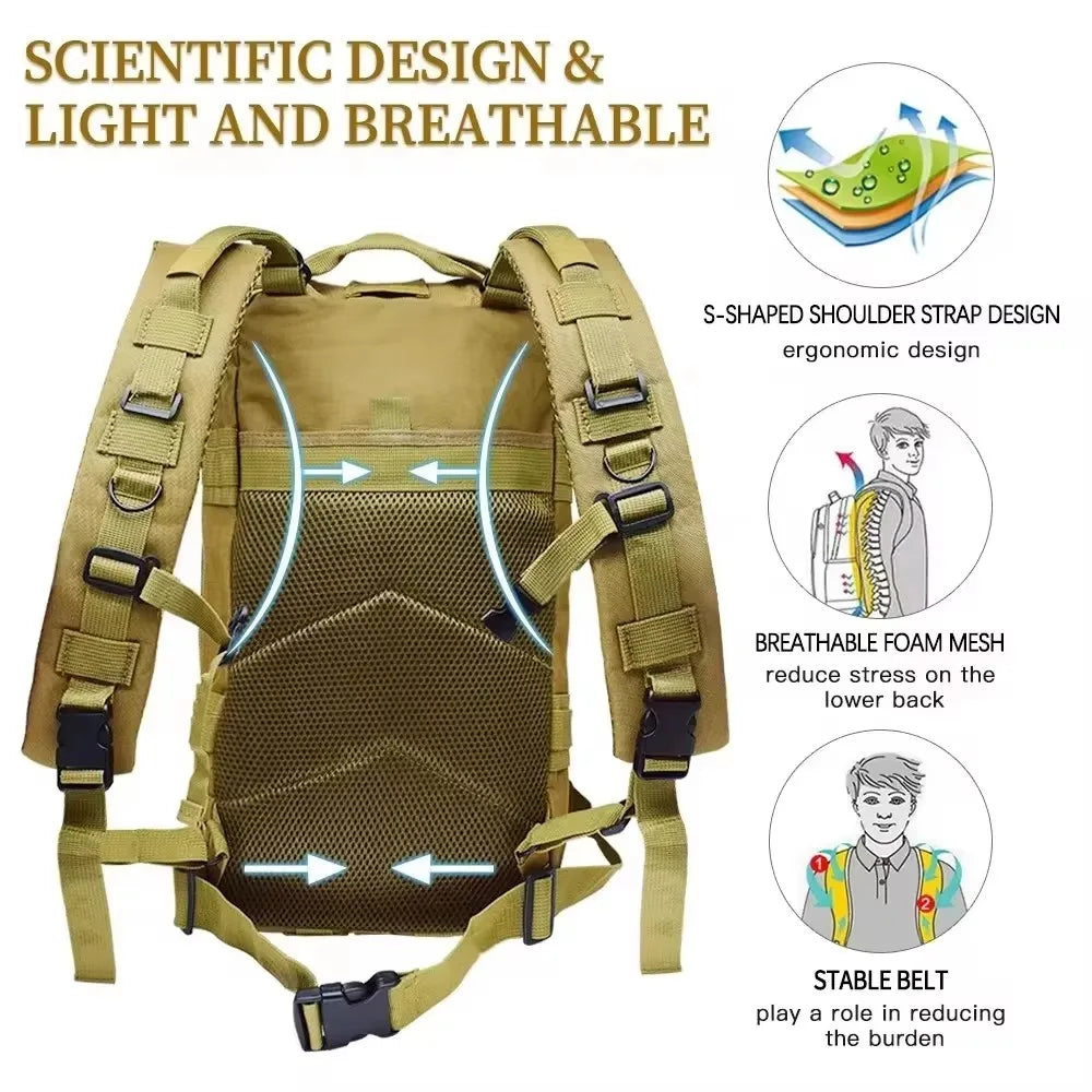 Fishing Tactical Backpack Outdoo Travel Fishing Camouflage Bag