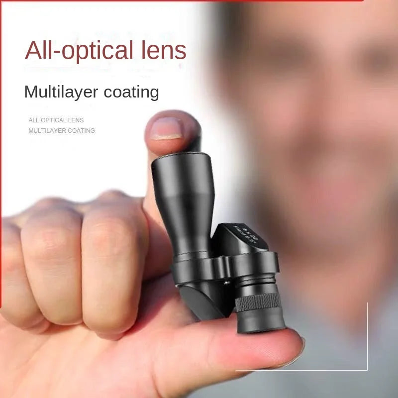 Portable high-definition monocular telescope with high magnification