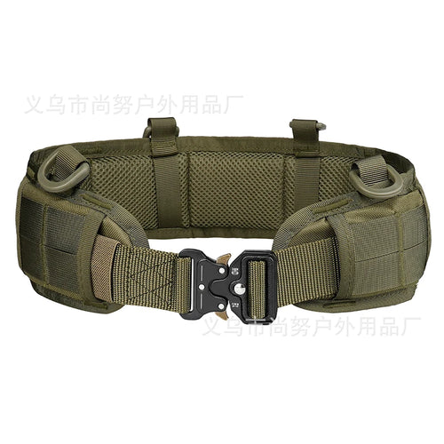 Men's Outdoor Hunting Tactical Belt Multi-Function Buckle Nylon Belt
