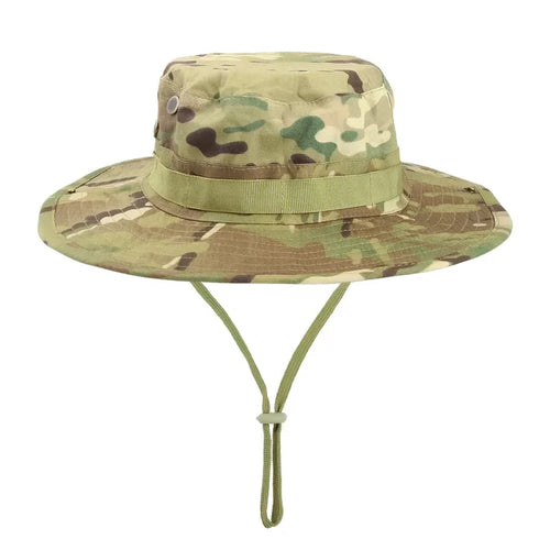 Camouflage Boonie Hat Wide Brim Men Women Sun Hat Outdoor Hiking