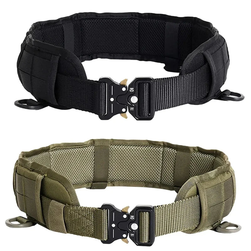 Men's Outdoor Hunting Tactical Belt Multi-Function Buckle Nylon Belt