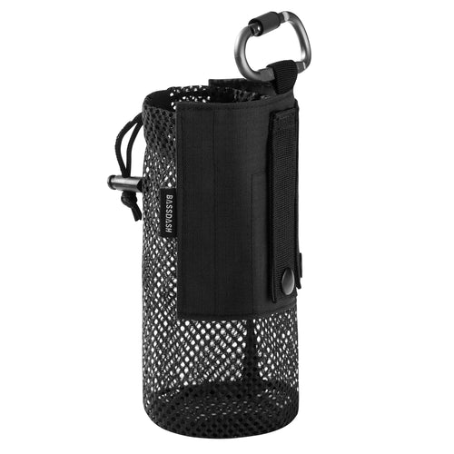 Bassdash Water Bottle Pouch with Molle Straps Belt Clip Carabiner