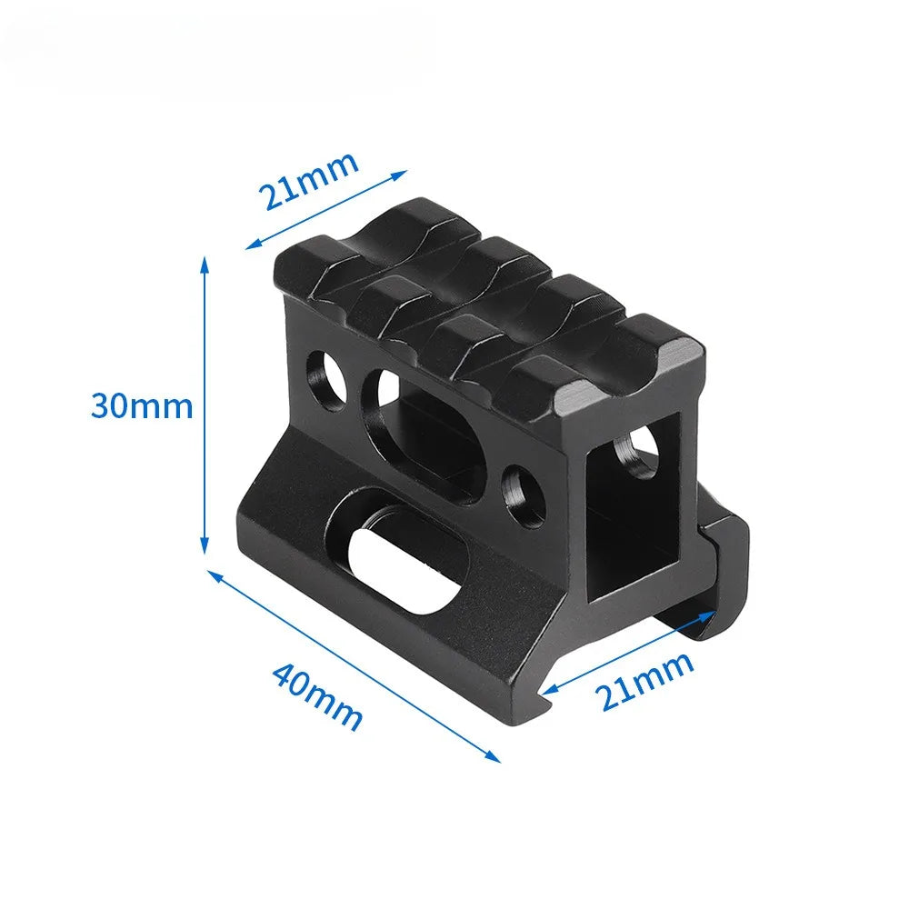 For Flashlight Optics Laser Mounted HuntingRed Dot Scope Riser Rail