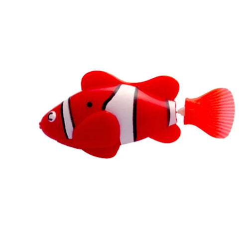 Cat Toy LED Inductive Interactive Swimming Robot Fish Toys Glowing