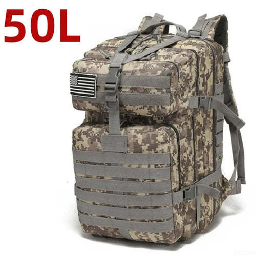 25L/50L 1000D Nylon Waterproof Trekking Fishing Hunting Bag Backpack