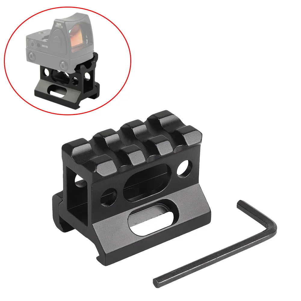 For Flashlight Optics Laser Mounted HuntingRed Dot Scope Riser Rail