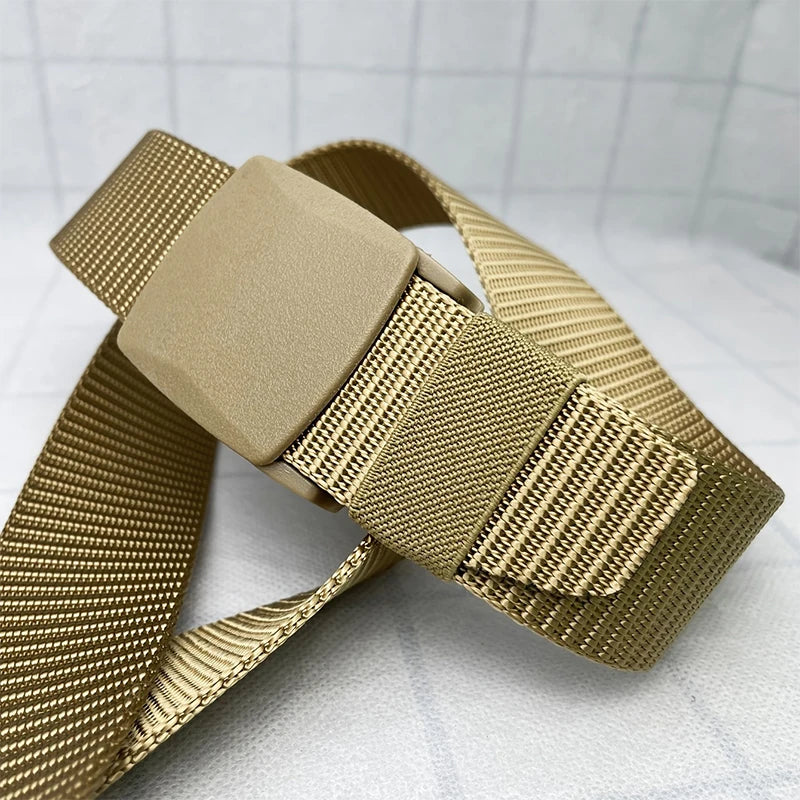 Automatic Buckle Nylon Belt Outdoor Hunting Multifunctional Tactical
