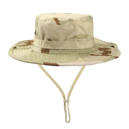 Camouflage Boonie Hat Wide Brim Men Women Sun Hat Outdoor Hiking