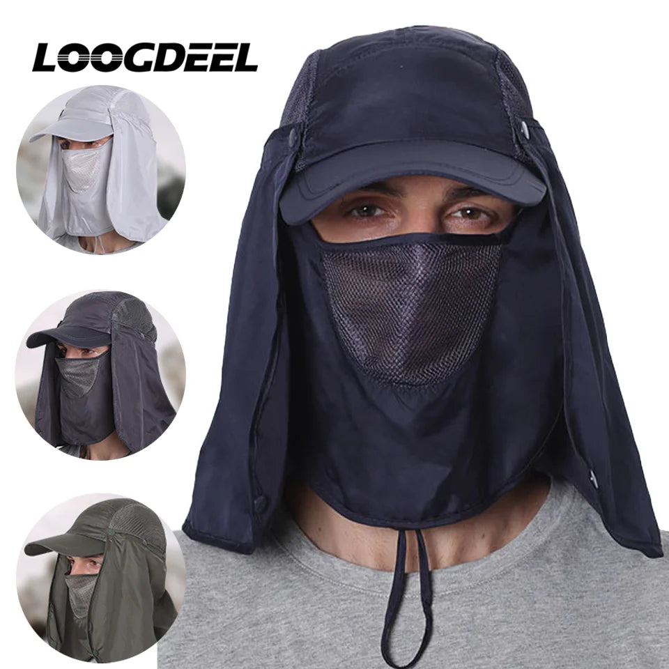 LOOGDEEL Fishing Hunting Camping Hiking Hats Outdoor Sun Protection
