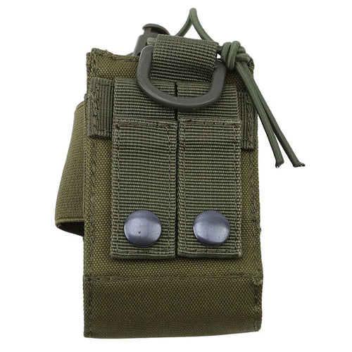 DIZETION Tactical Radio Pouch Hunting Walkie Talkie Holder Interphone
