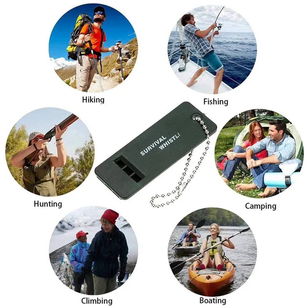 High Decibel 3-Frequency Whistle Outdoor Emergency Survival Whistle