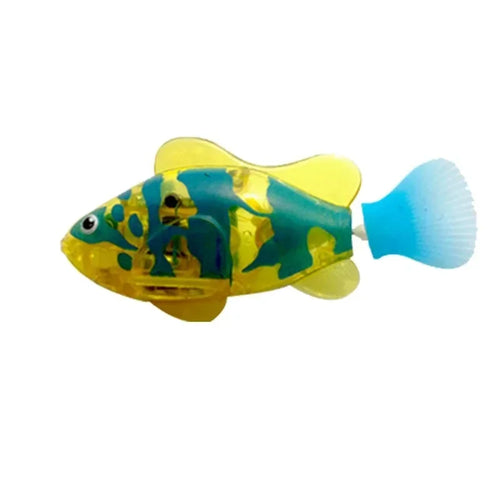 Cat Toy LED Inductive Interactive Swimming Robot Fish Toys Glowing