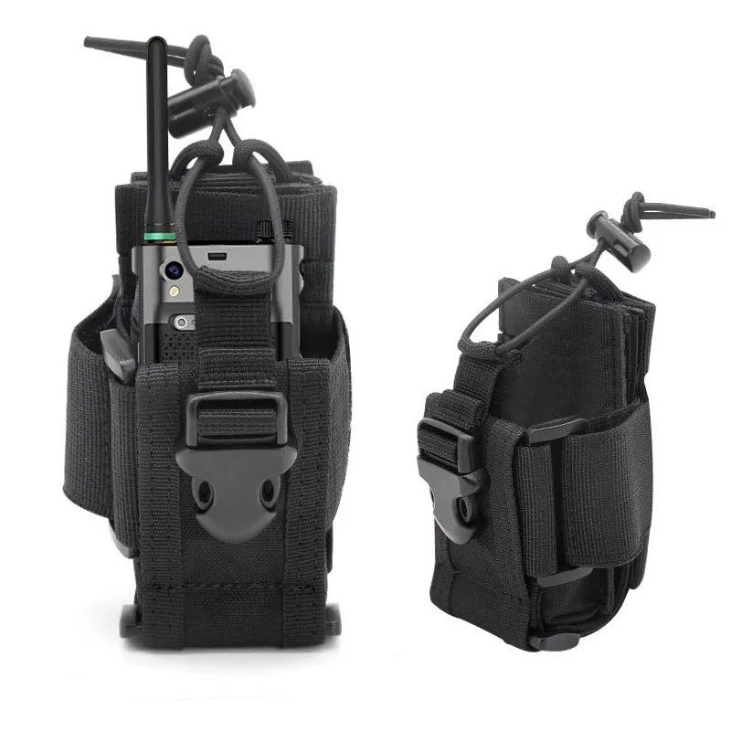 New Tactical Adjustable Walkie Talkie Holder Radio Pouch Hunting