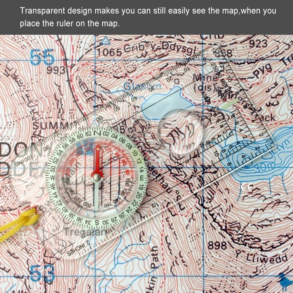 Compass Navigation Map Ruler Reading Scouting Scale Outdoor
