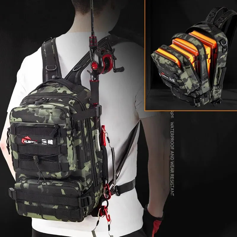 Fishing Tackle Backpack Storage Bag Men Outdoor Shoulder Fishing Lure