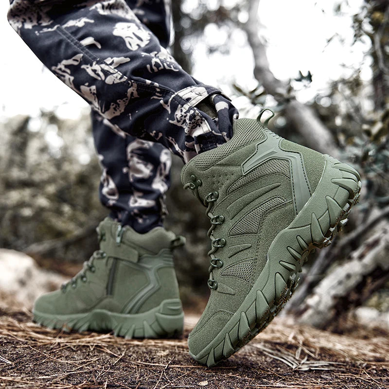 Bottes de Combat Upgrade Tactics - Résistantes à l'usure pour Hommes, Idéales pour le Camping et les Aventures en Plein Air