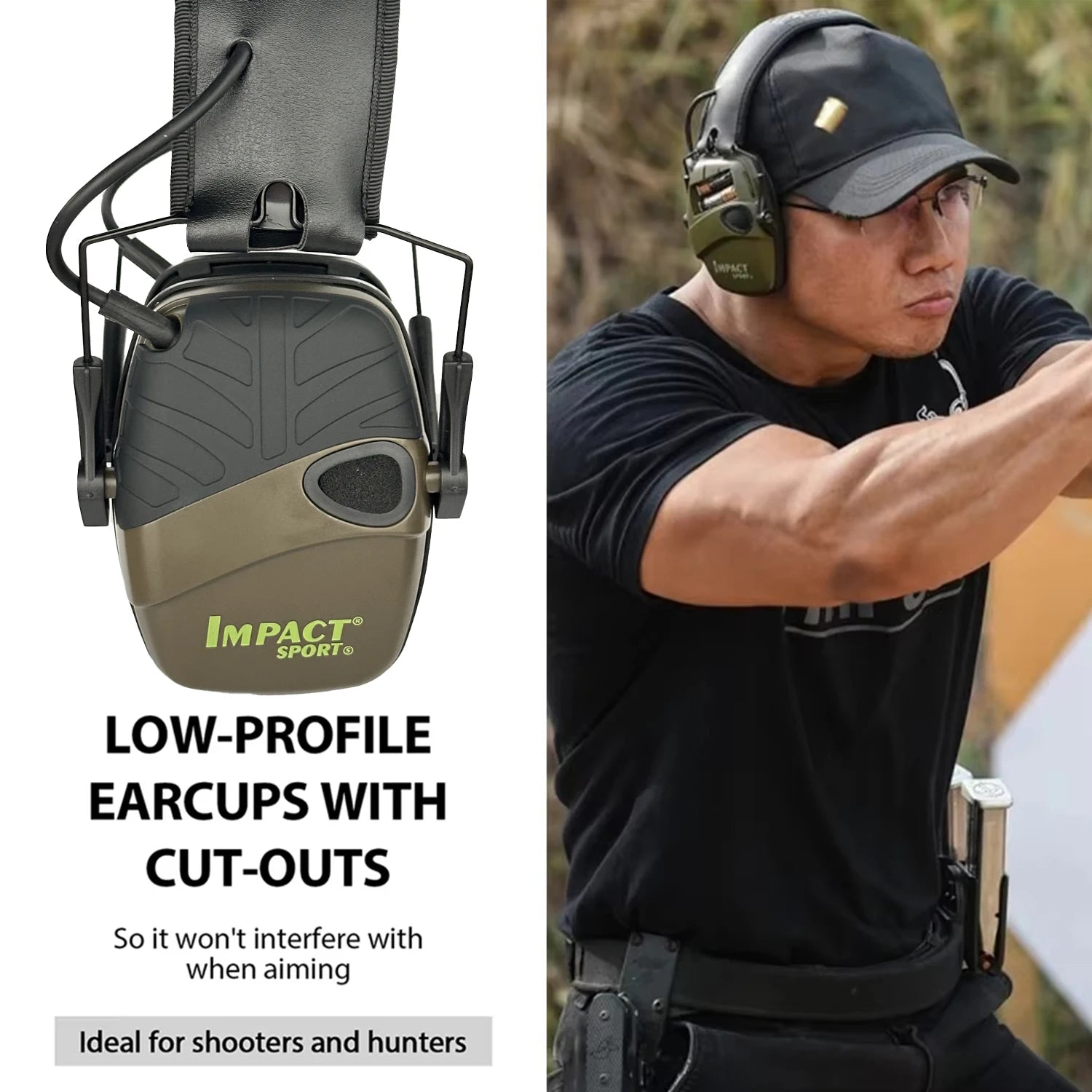 Electronic Shooting Headset Headphones for Hearing Protection Ear