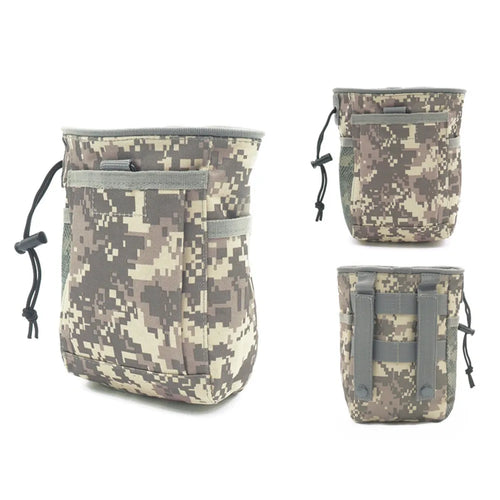 Outdoor 3-5L Tactical Molle 800D Nylon Dump Drop Pouch Recycle Waist
