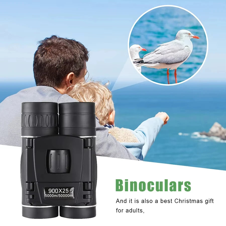 900x25 Professional HD Binoculars Powerful Remote Portable FMC BAK4
