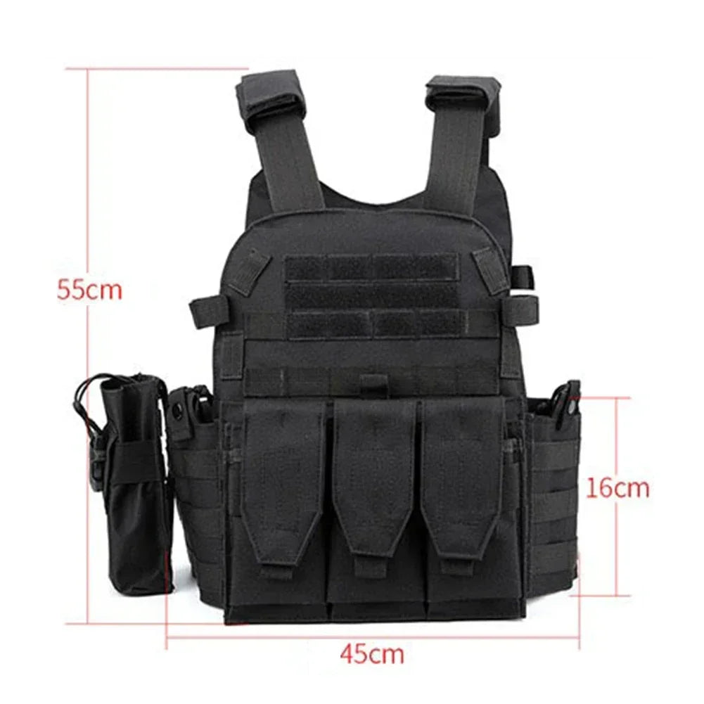6094 Military Tactical Vest Body Armor Combat Army CS Gear Hunting