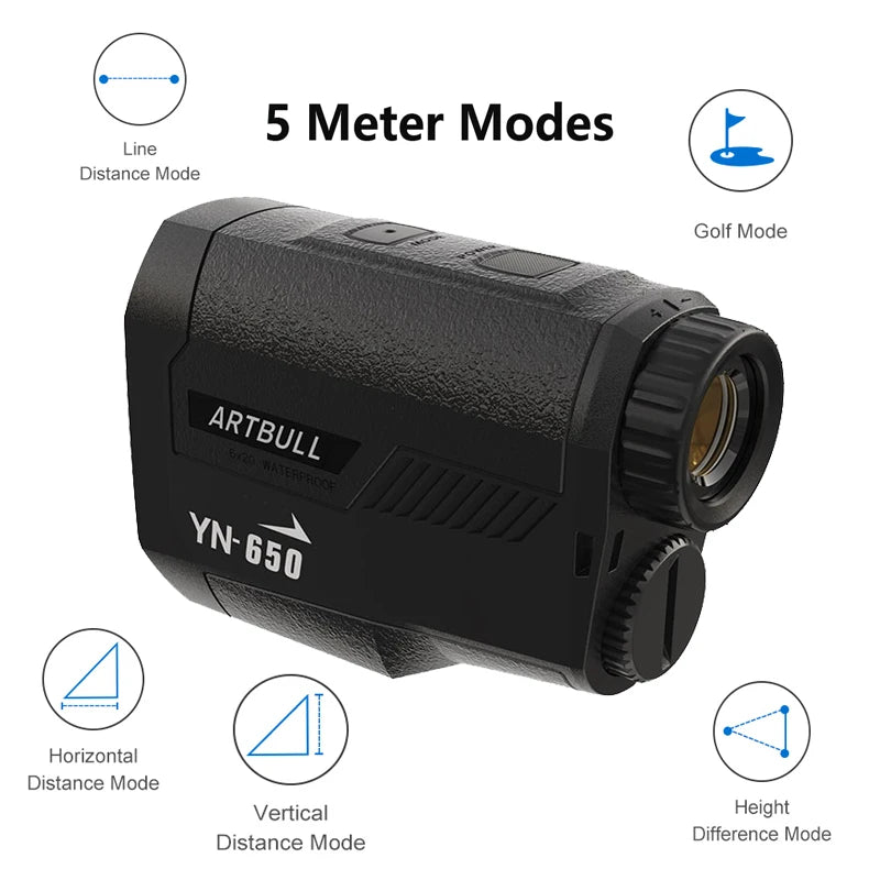 ARTBULL 1000m Laser Golf Rangefinder for Hunting Telescope with