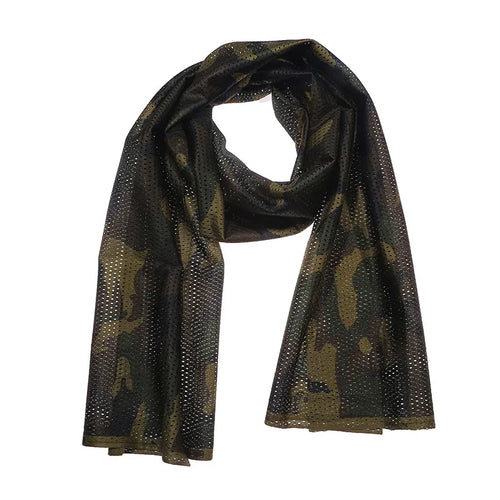 Large Camouflage Scarf Sniper Hunter Mesh Face Scarf Men Riding