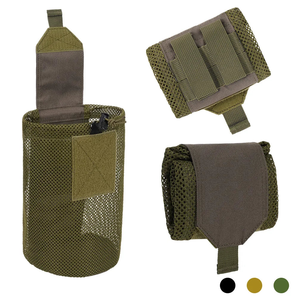 Hunting Bag Micro Folding Compact Dump Pouch Mini Foldable Mesh Bag