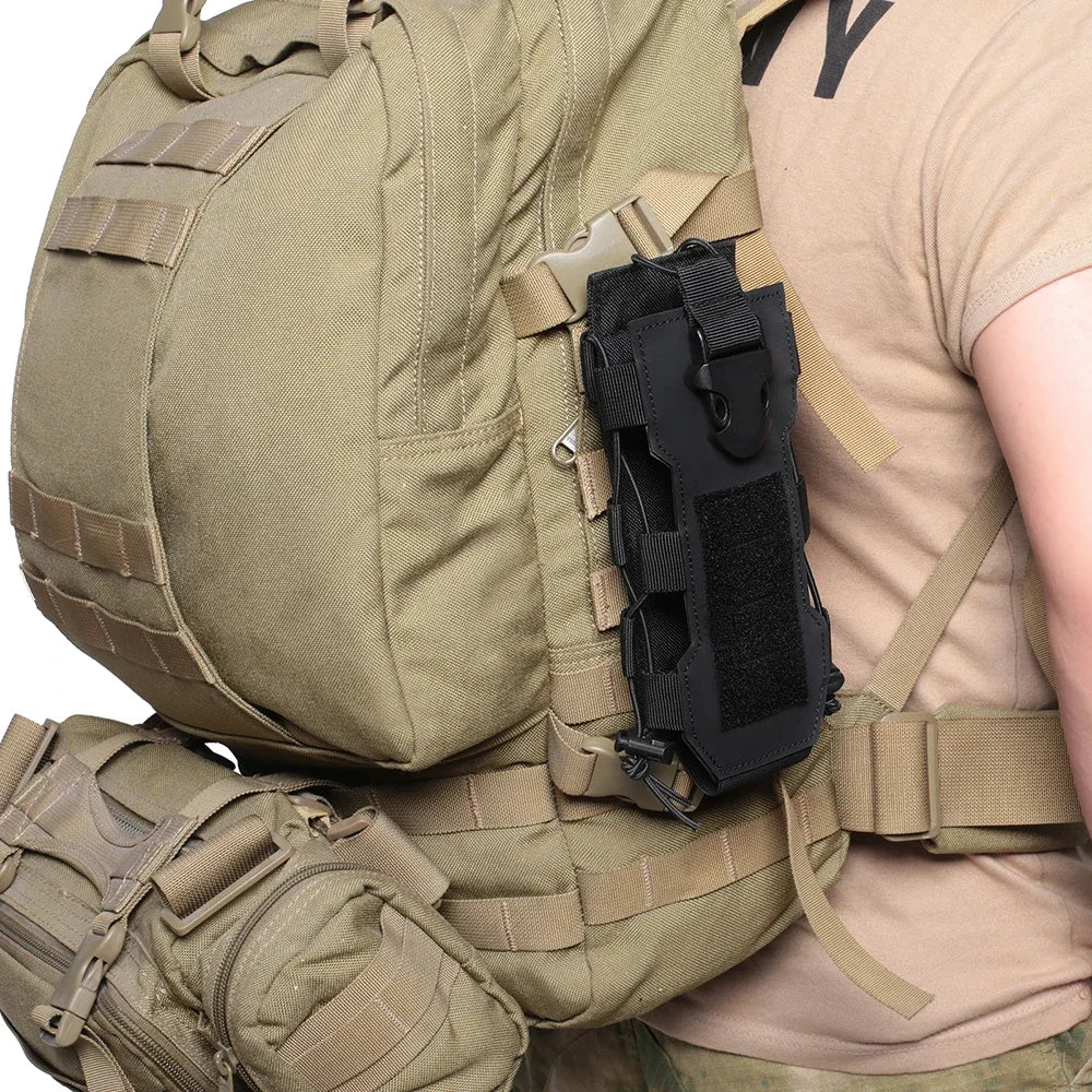 Molle Poche à Eau Multifonctionnelle - Holster Radio Sportif pour Aventure