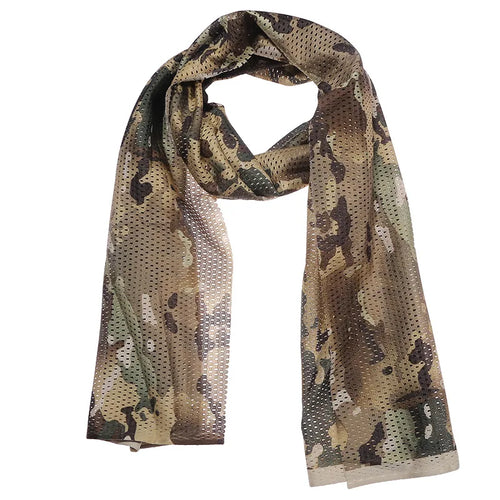 Large Camouflage Scarf Sniper Hunter Mesh Face Scarf Men Riding