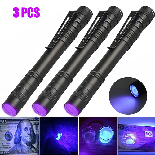 Mini Pen Light Flashlight Red/White/395nm Torch Penlight Flashlight