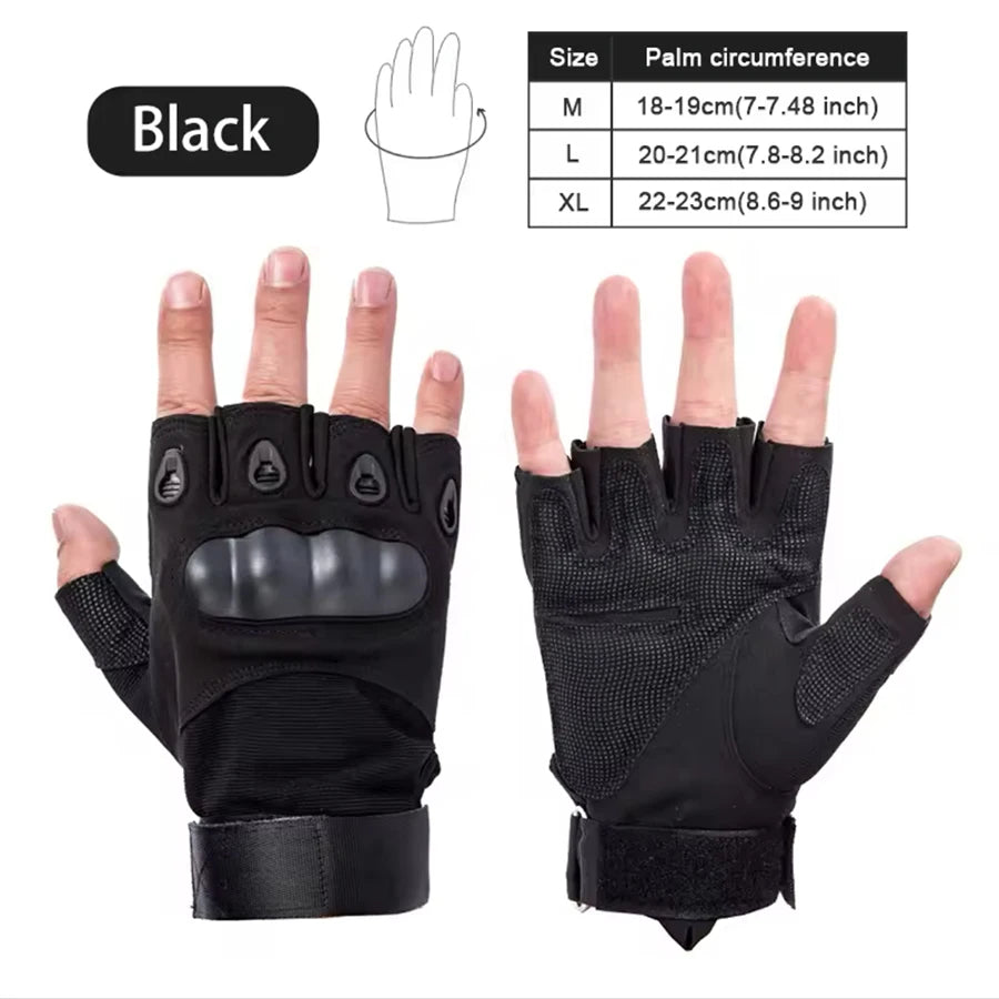 Half Finger Tactical Gloves Outdoor Men's Military Gloves Hiking