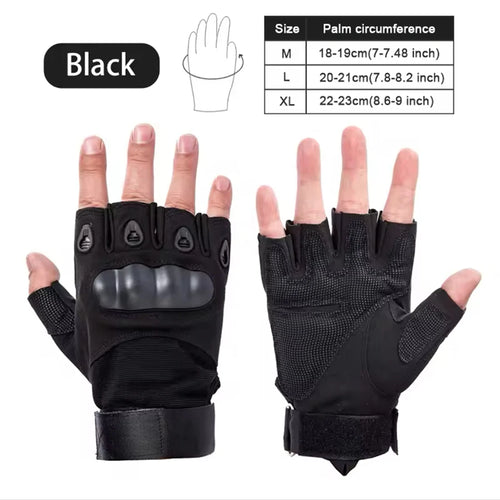 Half Finger Tactical Gloves Outdoor Men's Military Gloves Hiking