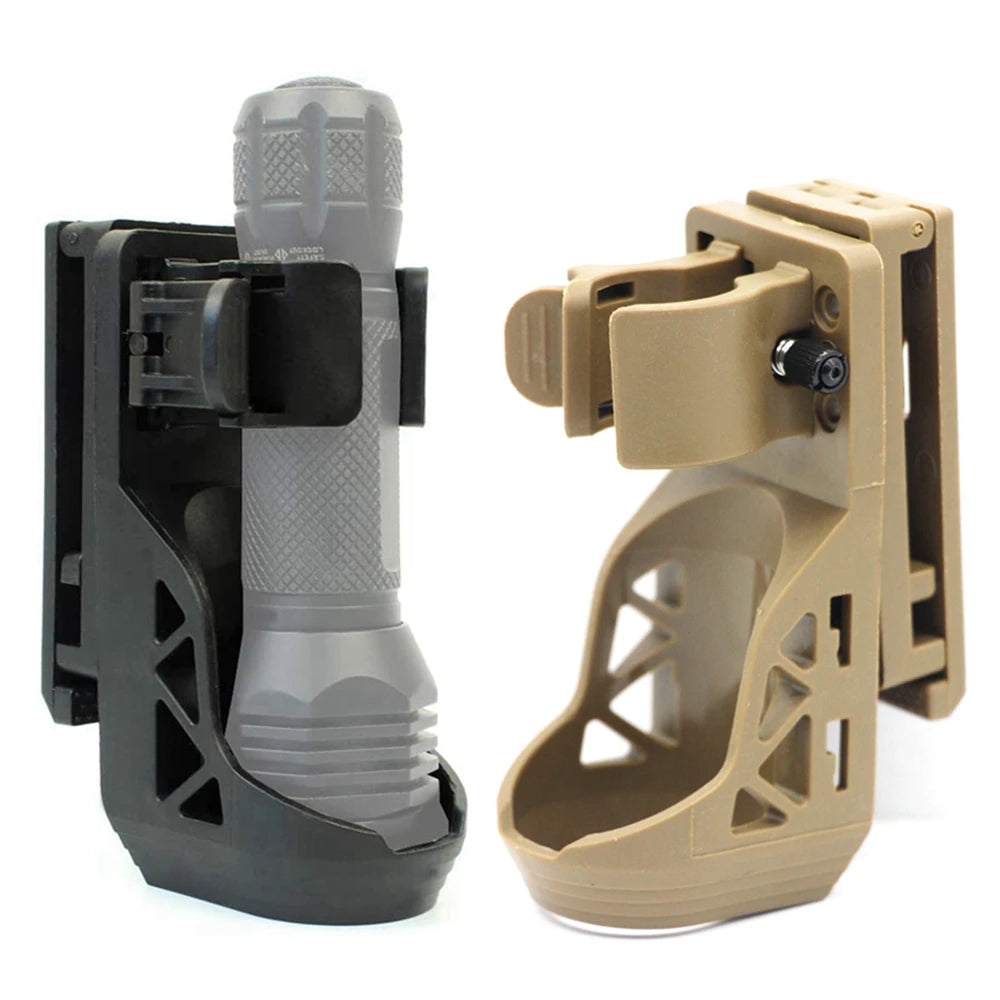 Tactical  360° rotating Flashlight Holster with Lever Side Lock System
