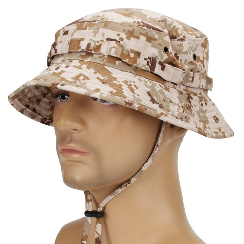Camouflage Boonie Hat Outdoor Hiking Fishing Hunting Camo Bucket Hat