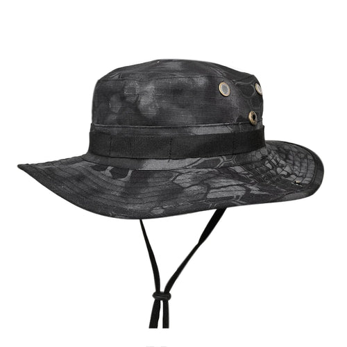 Camouflage Boonie Hat Wide Brim Men Women Sun Hat Outdoor Hiking