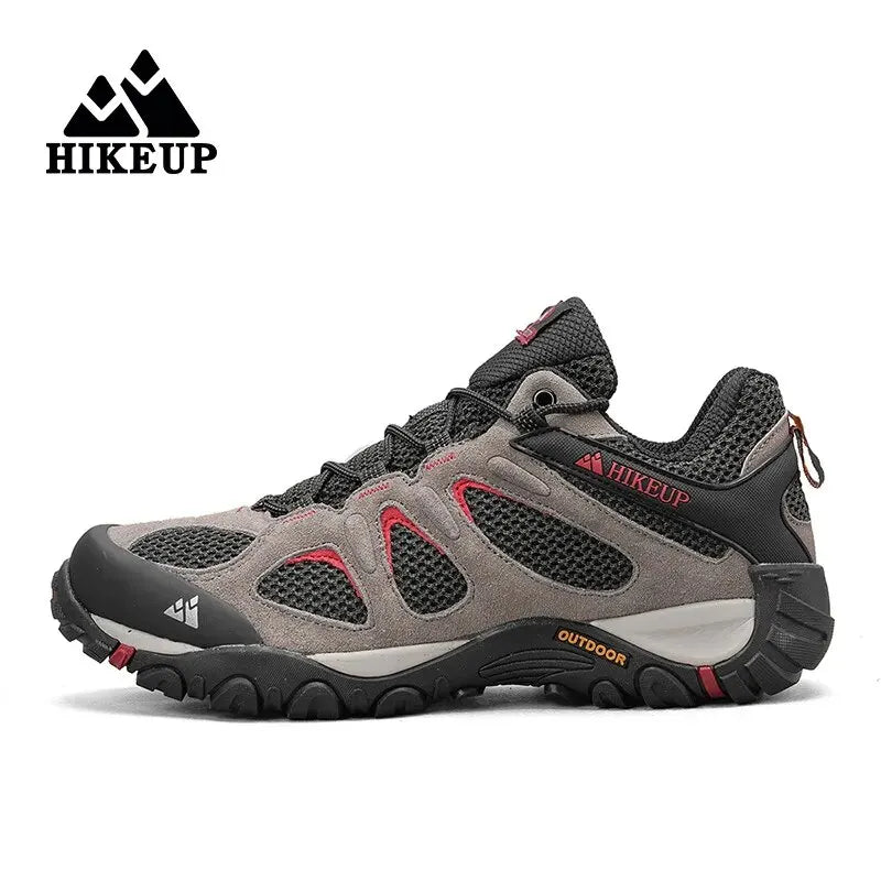 HIKEUP Men Shoes Breathable Splashproof Outdoor Hiking Shoes Mountain
