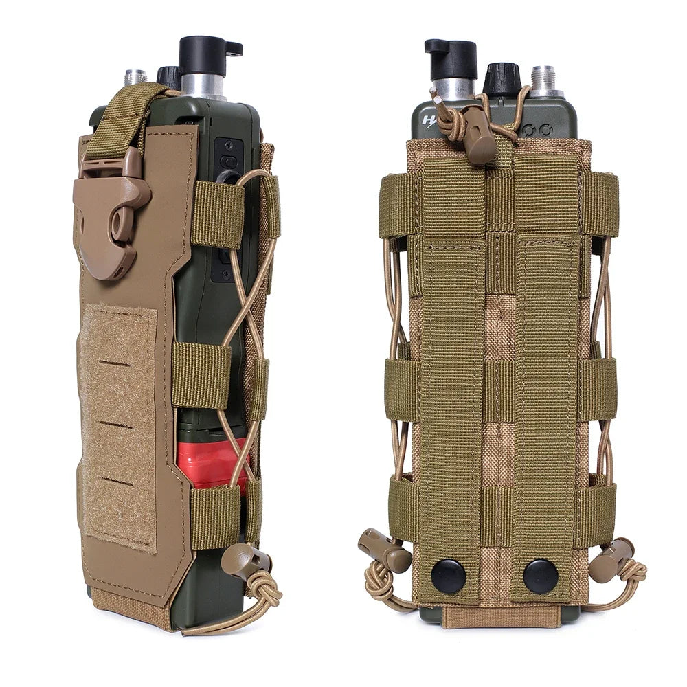 Molle Poche à Eau Multifonctionnelle - Holster Radio Sportif pour Aventure