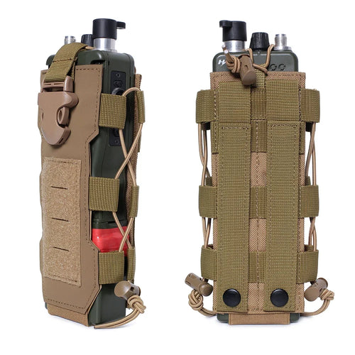 Molle Poche à Eau Multifonctionnelle - Holster Radio Sportif pour Aventure