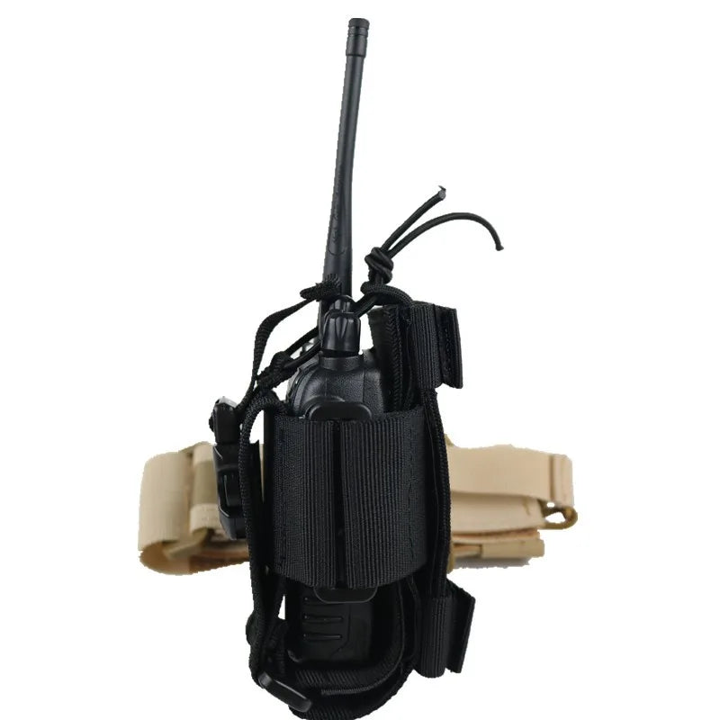 New Tactical Adjustable Walkie Talkie Holder Radio Pouch Hunting