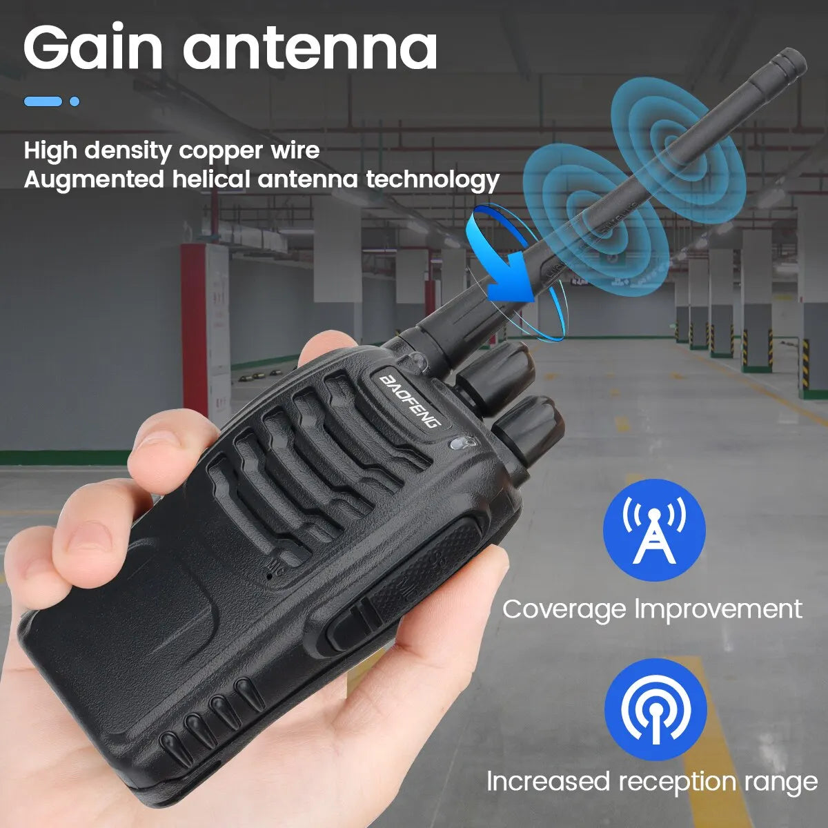 Baofeng BF 888S Talkie Walkie UHF 400 470 MHz Longue Portée